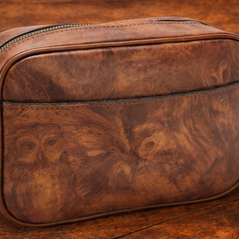 NWT UNUSED Patricia Nash Italian Leather JOSIE Owl PRINT Crossbody - Picture 3 of 5